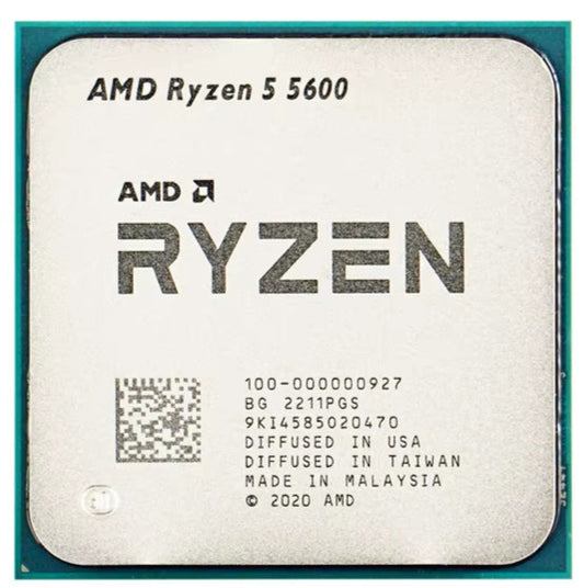 Ryzen 5 R5 5600 3.5Ghz 6-Core 12-Thread CPU Processor 65W L3=32M 100-000000927 LGA AM4