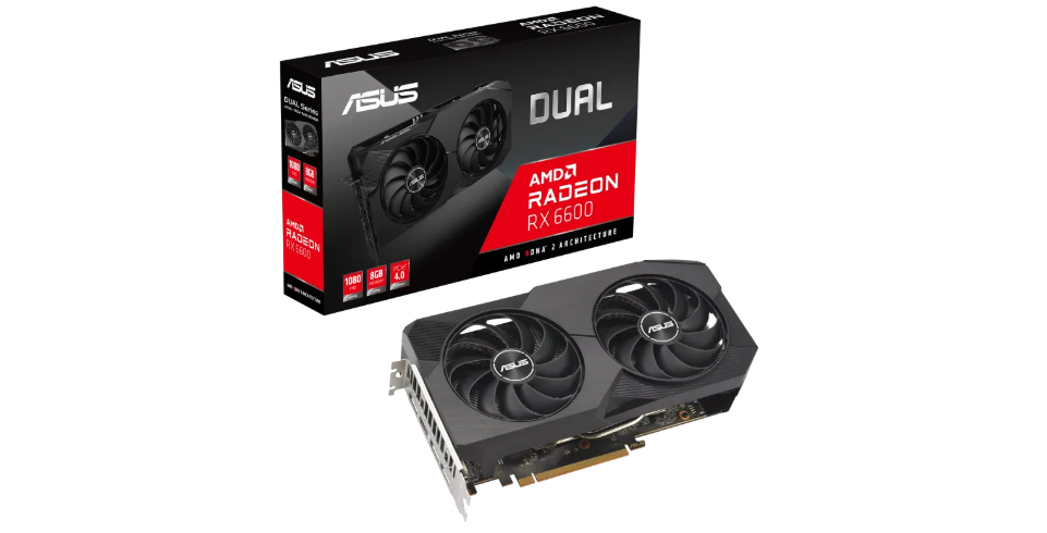 Tarjeta de Video ASUS AMD AMD Dual Radeon RX 6600 V2, 8GB 128-bit GDDR6, PCI Express 4.0