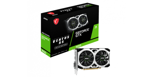 Tarjeta de Video MSI NVIDIA GeForce GTX 1650 D6 VENTUS XS OCV3, 4GB 128-bit GDDR6, PCI Express x16 3.0